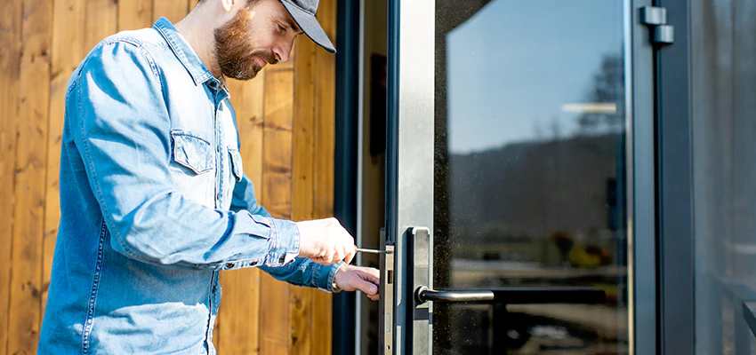 Frameless Glass Storefront Door Locks Replacement in Mentone, CA